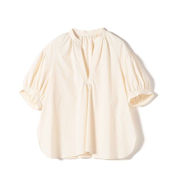 SHIPS for women「〈手洗い可能〉RENU ソフト タイプライター スキッパー 5分袖 ブラウス」|シャツ・ブラウス|