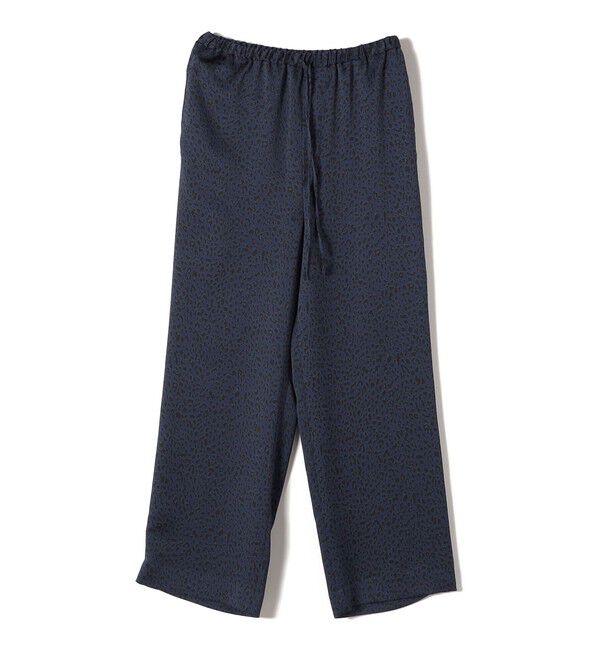 SHIPS for women「SHIPS Primary Navy Label:〈手洗い可能〉レオパードドロスト パンツ」|その他|ネイビー
