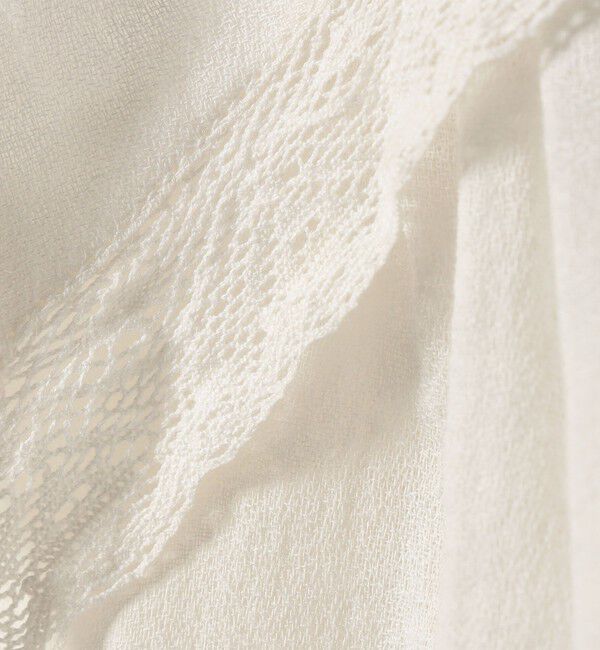 SHIPS any「SHIPS any:〈洗濯機可能〉コットン モス セーラー カラー レース ブラウス」|シャツ・ブラウス|