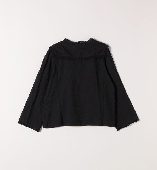 SHIPS any「SHIPS any:〈洗濯機可能〉コットン モス セーラー カラー レース ブラウス」|シャツ・ブラウス|