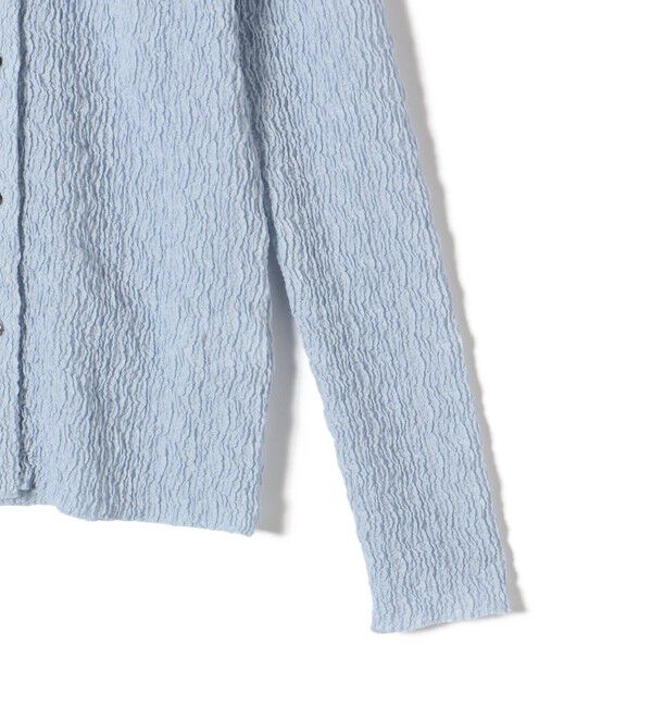 SHIPS for women「【WEB限定】〈手洗い可能〉ランダムブルーゼ シャツ カーディガン」|カーディガン|