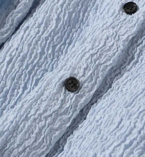 SHIPS for women「【WEB限定】〈手洗い可能〉ランダムブルーゼ シャツ カーディガン」|カーディガン|