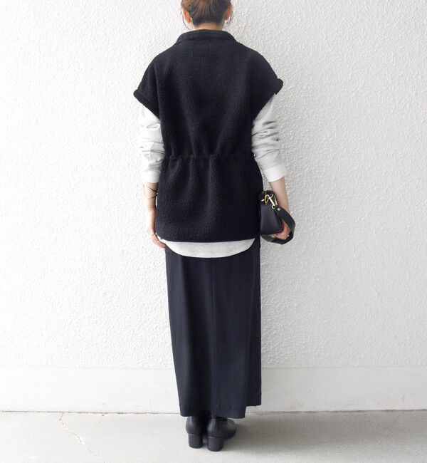 SHIPS any「SHIPS any:〈洗濯機可能〉ボア フリース スタンド ベスト」|ダウンベスト・ベスト|