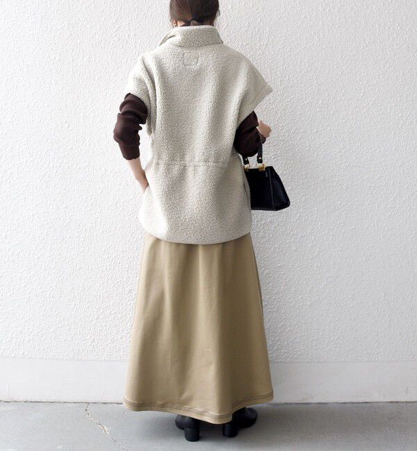 SHIPS any「SHIPS any:〈洗濯機可能〉ボア フリース スタンド ベスト」|ダウンベスト・ベスト|