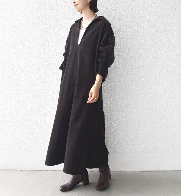 SHIPS for women「【WEB限定】〈洗濯機可能〉スキッパー コーデュロイ ワンピース」|ワンピース|