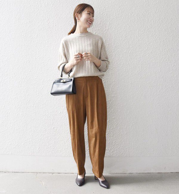 SHIPS any「SHIPS any: ポリエステル スエード テーパード イージー パンツ」|その他|