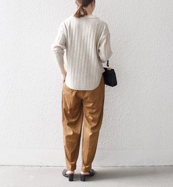 SHIPS any「SHIPS any: ポリエステル スエード テーパード イージー パンツ」|その他|