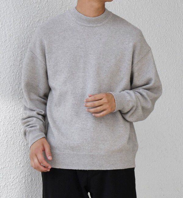 SHIPS any「SHIPS any: LOUNGE FOX シャギー セミモックネック ニット◇」|ニット・セーター|グレー