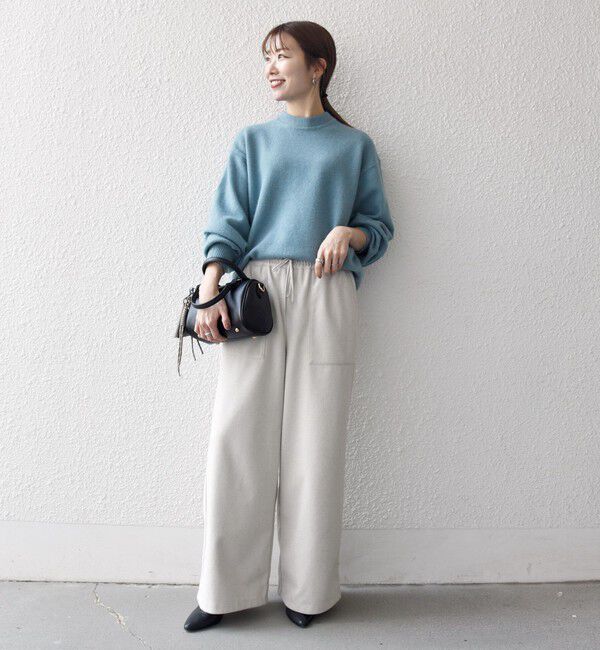 SHIPS any「SHIPS any: LOUNGE FOX シャギー セミモックネック ニット◇」|ニット・セーター|