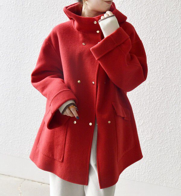 SHIPS any「SHIPS any: リバー フーデッド Aライン ミドル コート」|その他|