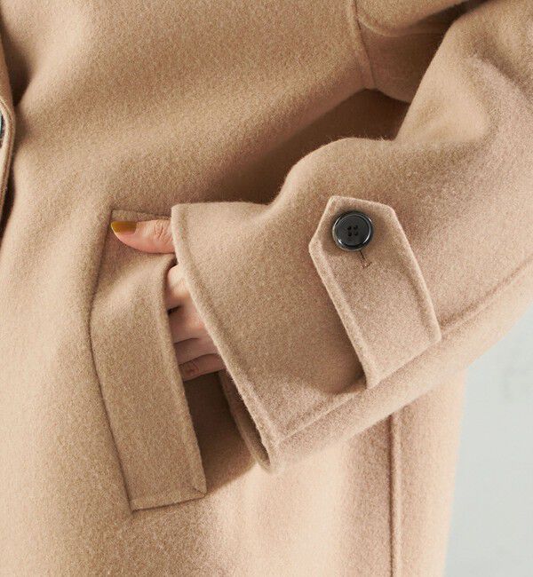 SHIPS for women「SUPER140 ダブル フェイス ショート コート」|ピーコート|