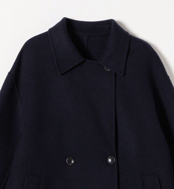 SHIPS for women「SUPER140 ダブル フェイス ショート コート」|ピーコート|