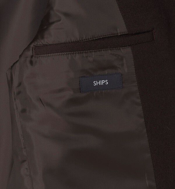 SHIPS「SHIPS: S140 ウールシルク シングル ピーコート」|ピーコート|