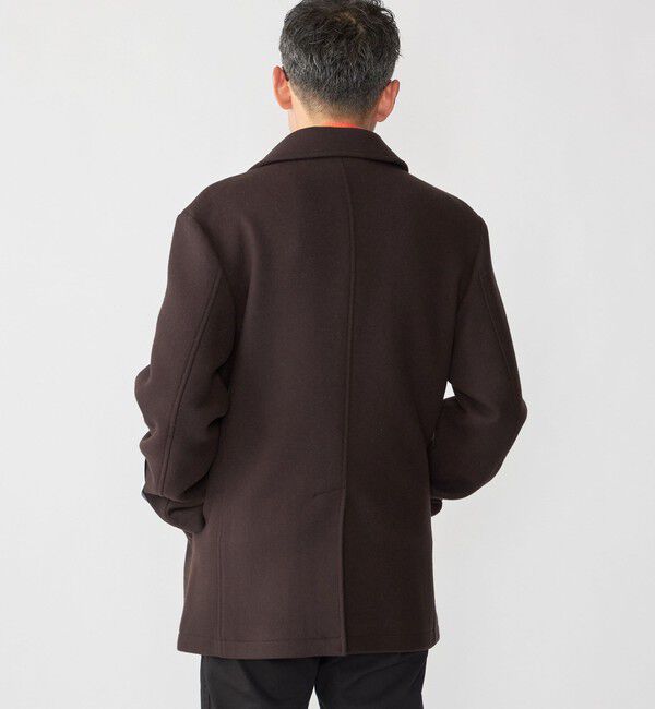 SHIPS「SHIPS: S140 ウールシルク シングル ピーコート」|ピーコート|