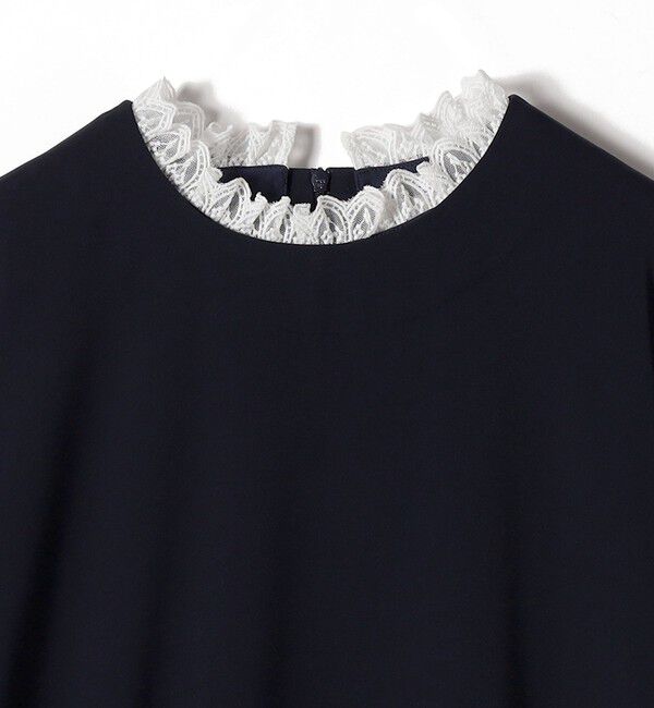 SHIPS for women「【SHIPS別注】troisiemeCHACO:〈手洗い可能〉フリル レース ワンピース（セレモニー対応可）」|ワンピース|