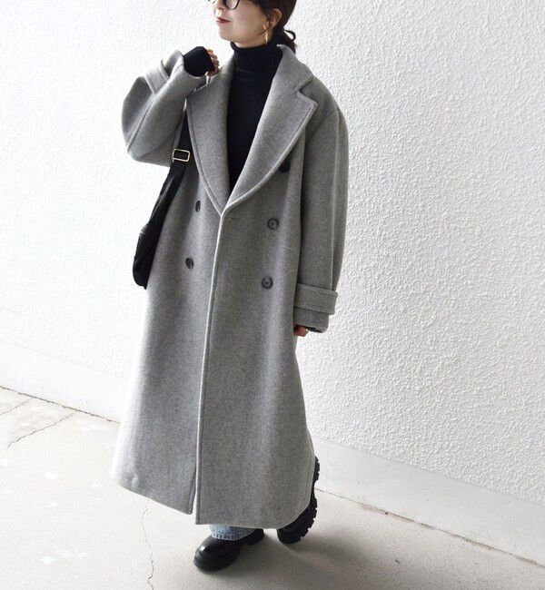 SHIPS any「【WEB限定】SHIPS any: PURE WOOL ロング テーラード コート」|チェスターコート|