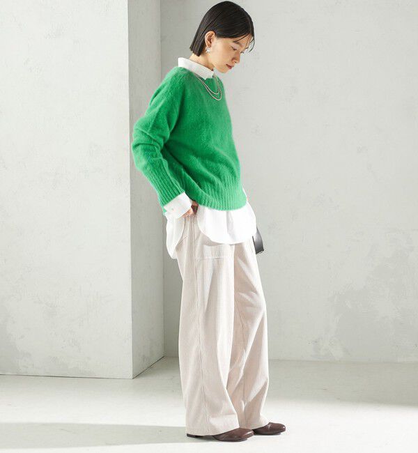 SHIPS for women「〈洗濯機可能〉TUMUGITO(R) コーデュロイ ドロスト パンツ 2」|その他|