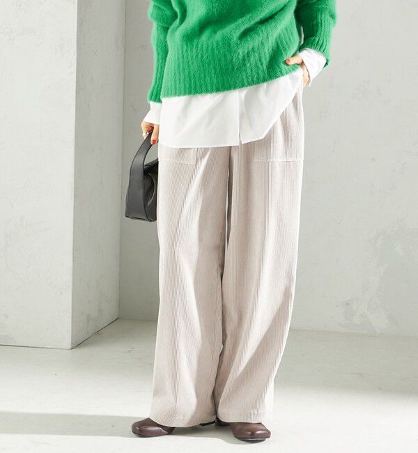 SHIPS for women「〈洗濯機可能〉TUMUGITO(R) コーデュロイ ドロスト パンツ 2」|その他|