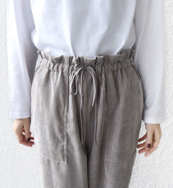 SHIPS for women「〈洗濯機可能〉TUMUGITO(R) コーデュロイ ドロスト パンツ 2」|その他|