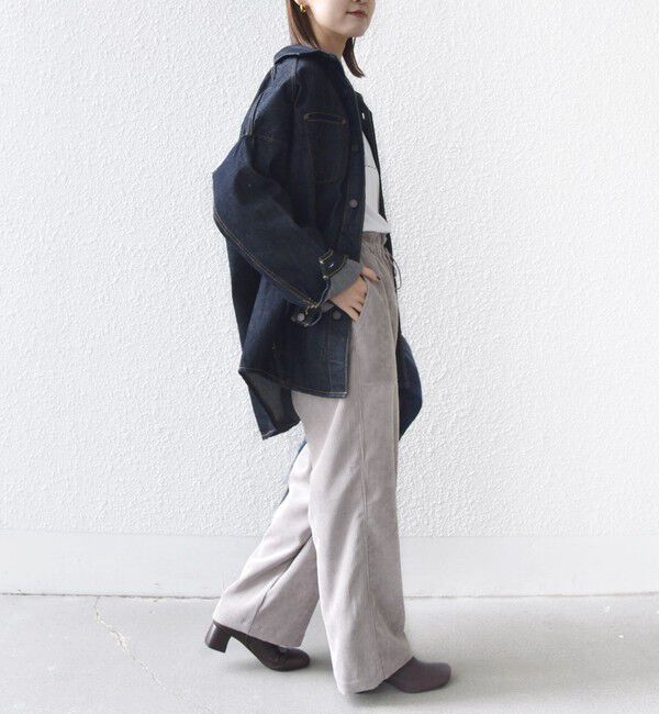 SHIPS for women「〈洗濯機可能〉TUMUGITO(R) コーデュロイ ドロスト パンツ 2」|その他|