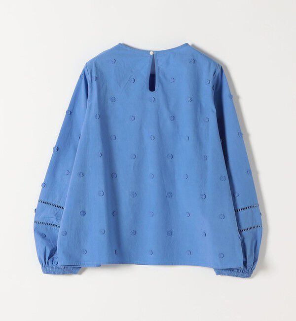 SHIPS any「《予約》【WEB限定】SHIPS any:〈洗濯機可能〉フラワー モチーフ ハシゴレース クルーネック ブラウス」|シャツ・ブラウス|