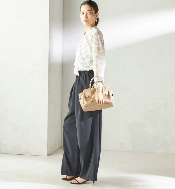 SHIPS for women「〈手洗い可能〉プリント タイ 長袖 ブラウス」|シャツ・ブラウス|