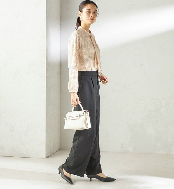 SHIPS for women「〈手洗い可能〉プリント タイ 長袖 ブラウス」|シャツ・ブラウス|