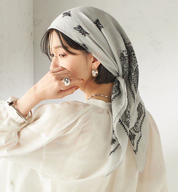 SHIPS for women「《予約》【一部SHIPS別注】destin: バンダナ カレ 90&times;90」|バンダナ・スカーフ|