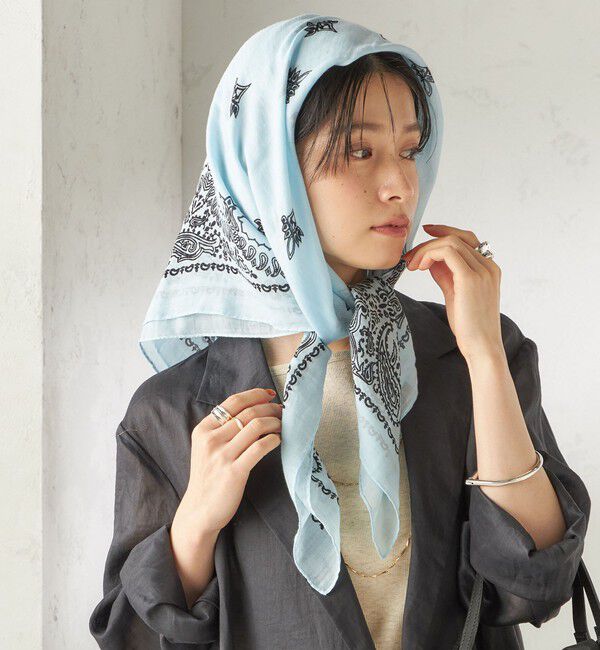 SHIPS for women「《予約》【一部SHIPS別注】destin: バンダナ カレ 90&times;90」|バンダナ・スカーフ|