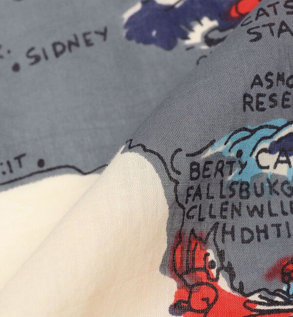 SHIPS any「BINDU: マップ スカーフ 26SS」|バンダナ・スカーフ|