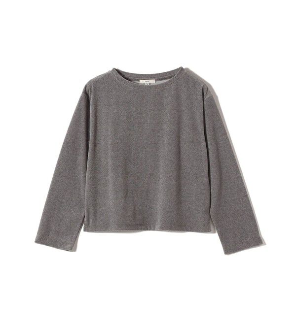 SHIPS for women「〈手洗い可能〉コットン ベロア ボートネック ロング スリーブ プルオーバー」|Tシャツ・カットソー|