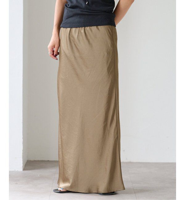 OUTDOOR PRODUCTS Usual Things「サテンゴムイージースカート」|スカート|