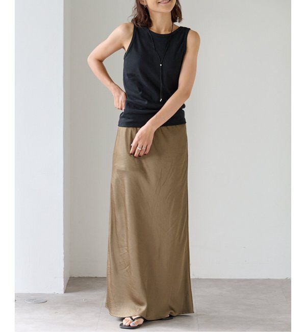 OUTDOOR PRODUCTS Usual Things「サテンゴムイージースカート」|スカート|