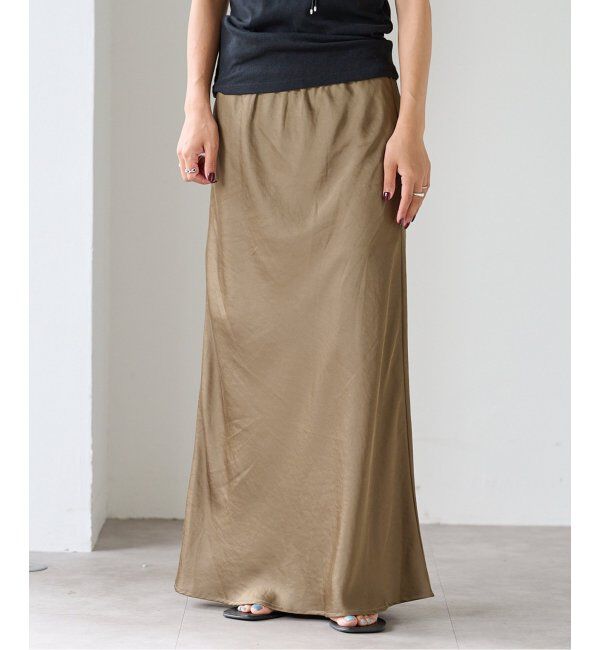 OUTDOOR PRODUCTS Usual Things「サテンゴムイージースカート」|スカート|