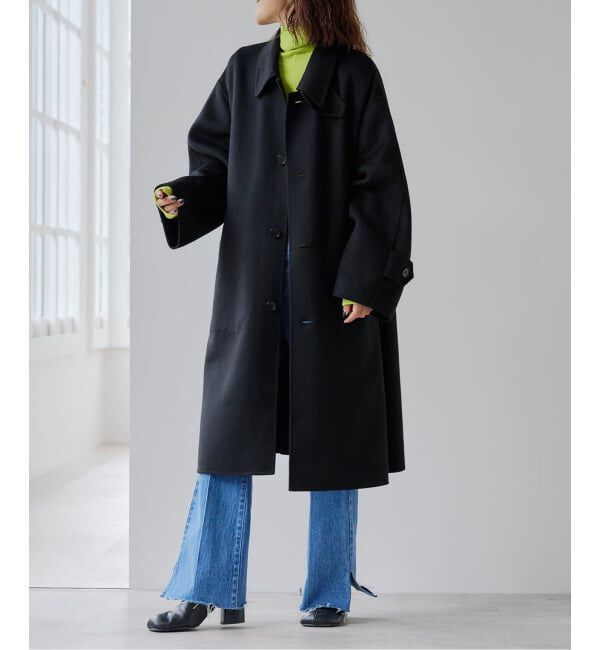 OUTDOOR PRODUCTS Usual Things「ダブルフェイスステンカラーコート」|ステンカラーコート|