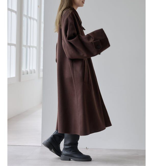 OUTDOOR PRODUCTS Usual Things「ダブルフェイスステンカラーコート」|ステンカラーコート|