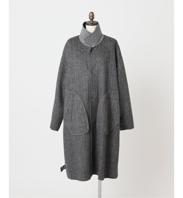 OUTDOOR PRODUCTS Usual Things「ダブルフェイスステンカラーコート」|ステンカラーコート|