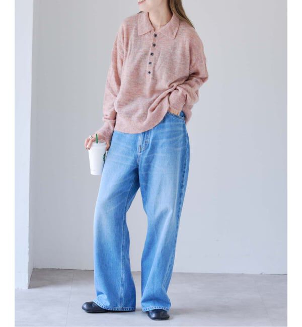 OUTDOOR PRODUCTS Usual Things「モヘヤブレンドニットポロシャツ」|ニット・セーター|