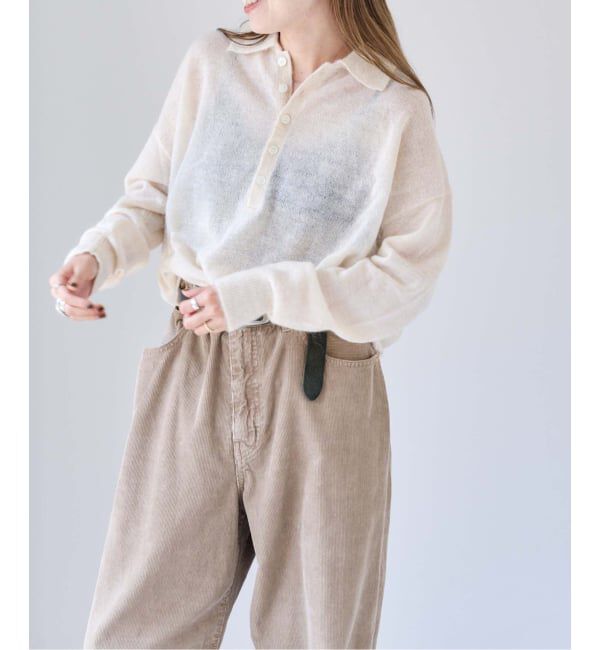 OUTDOOR PRODUCTS Usual Things「モヘヤブレンドニットポロシャツ」|ニット・セーター|