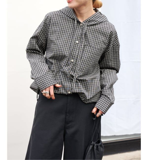 OUTDOOR PRODUCTS Usual Things「≪予約≫フーディシャツ」|シャツ・ブラウス|ブラック