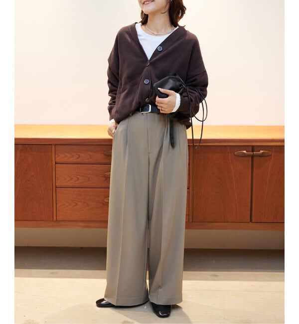 OUTDOOR PRODUCTS Usual Things「≪予約≫リネンコットンVネックコクーンカーディガン」|カーディガン|