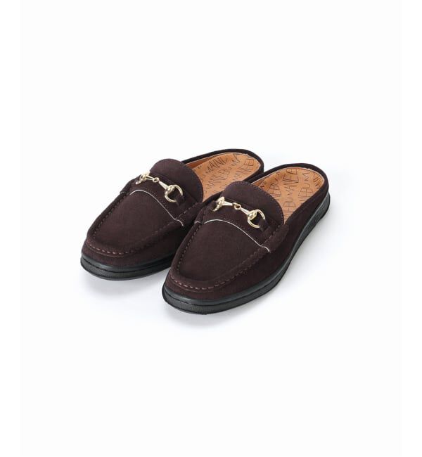 OUTDOOR PRODUCTS Usual Things「≪予約≫MANEBU BITCH SLIPPER SUEDE WOMENS」|ローファー|ブラウン
