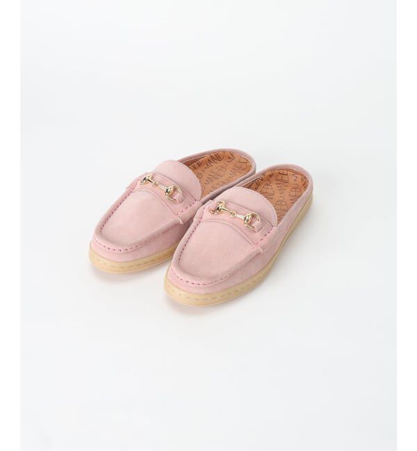OUTDOOR PRODUCTS Usual Things「≪予約≫MANEBU BITCH SLIPPER SUEDE WOMENS」|ローファー|ピンク