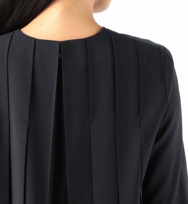 Ballsey「ポリエステルウールトロピカル バックプリーツワンピース」|ワンピース|