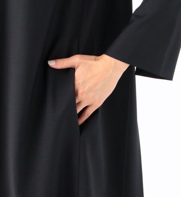 Ballsey「ポリエステルウールトロピカル バックプリーツワンピース」|ワンピース|