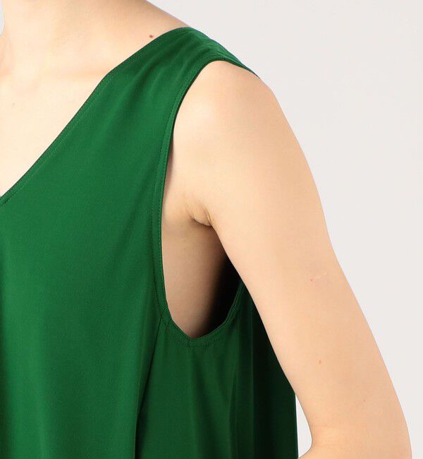 CABaN「キュプラポリエステルスムース Vネックワンピース」|ワンピース|