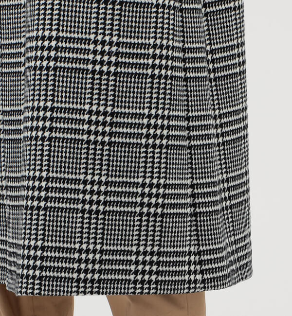 CABaN「CABaN ウールダブルフェイス グレンチェックスタンドカラーコート」|ステンカラーコート|