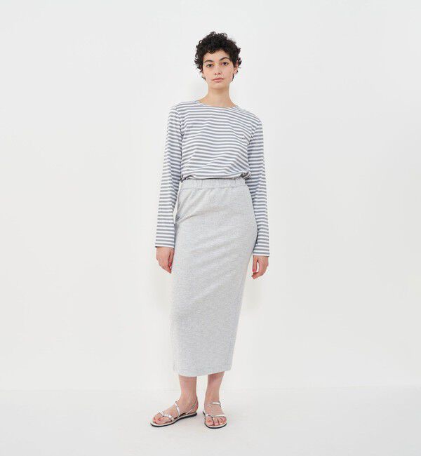 GALERIE VIE「ライトスラブジャージー Iラインロングスカート」|タイト|