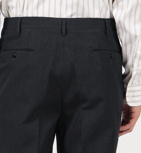 TOMORROWLAND MENS「ウールコットンツイル 2プリーツスラックス」|スラックス|