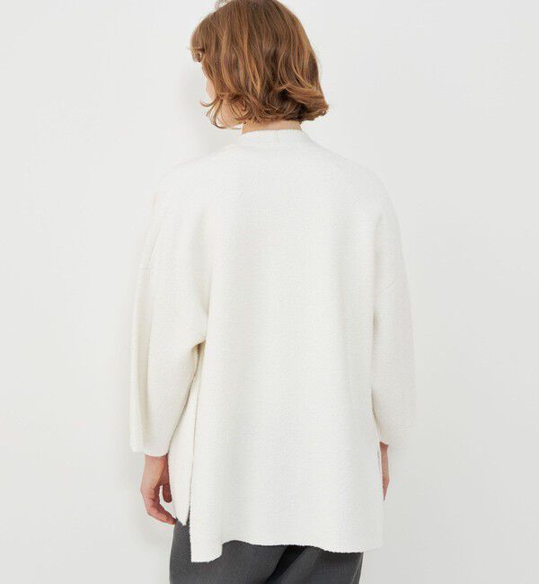 GALERIE VIE「ブークレダブルフェイス カラーレスジャケット」|ノーカラージャケット|